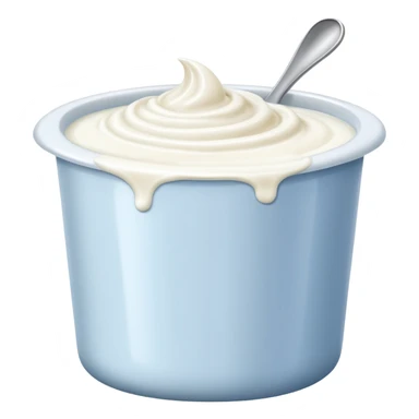 a tub of yoghurt sticker