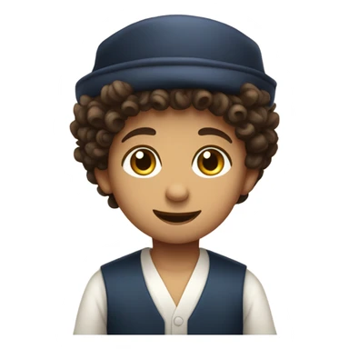 small jewish boy sticker