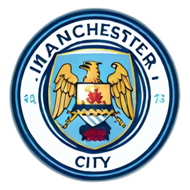 manchester city logo sticker