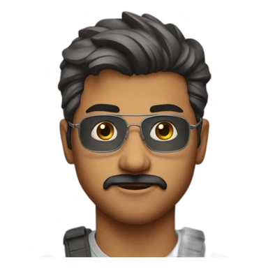 actor vijay blink eye sticker