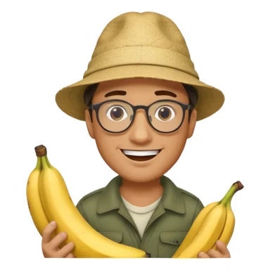 Male accountant loves fishing bananas movies and comics and is Italian sticker