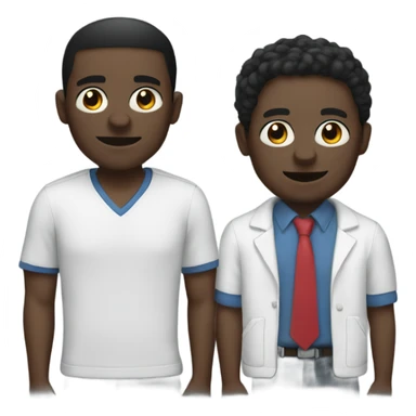 Black men with coton sticker