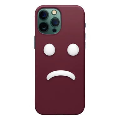 iphone 14 pro with burgundy case sticker
