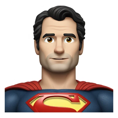 Henry cavill with classic superman suit sticker