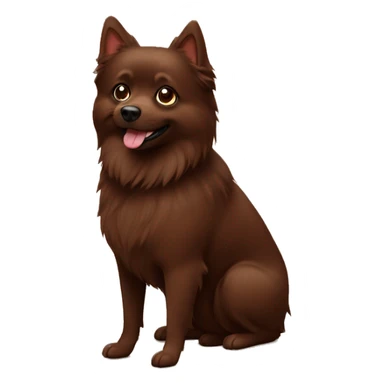 Chocolate spitz sticker
