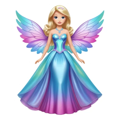 lav en barbie mariposa fe i fuld figur sticker