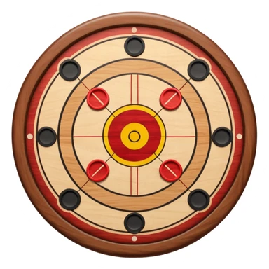 Carrom board sticker