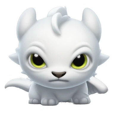 Light fury ready to fight sticker