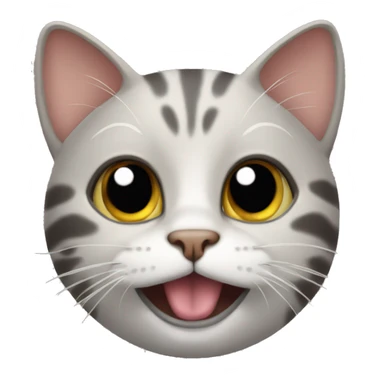 taby cat being silly sticker
