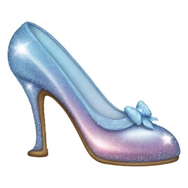 glass slippers for cinderella sticker