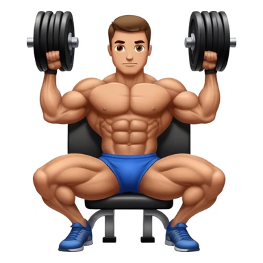bodybuilder forearm on legs curl sticker