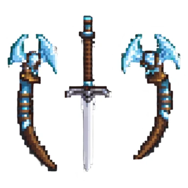 World of Warcraft warglaives, iconic curved demon hunter weapons sticker