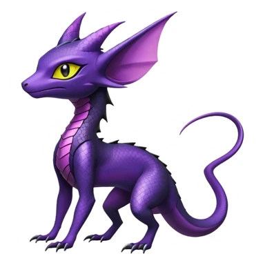 Shiny Salandit-Noivern-Espeon-Hybrid (Full body) sticker