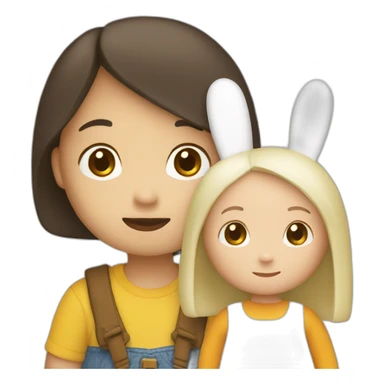 Miffy and Melanie sticker