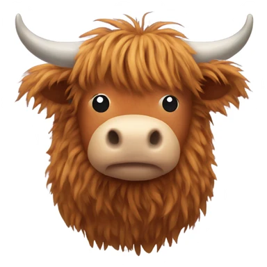 Highland Cow Stuffed Animal sticker
