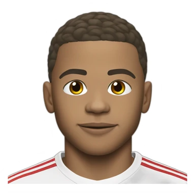 Mbappe in real madrid sticker