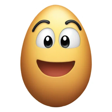 An egg with limbs sticker