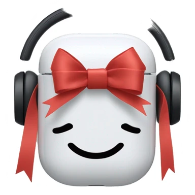 Apple airpods max with ribbons sticker