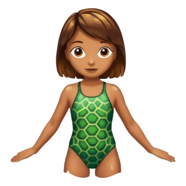 See Turtle swimsuit sticker