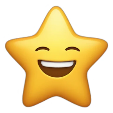 star with smile sticker