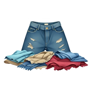 bad dirty, ripped clothes on the floor sticker