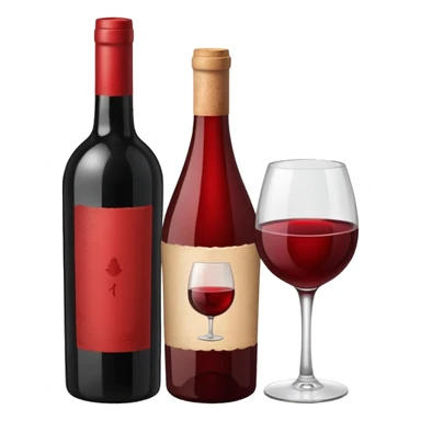 Bottle of wine sticker