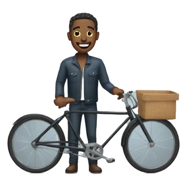 man whit bike sticker