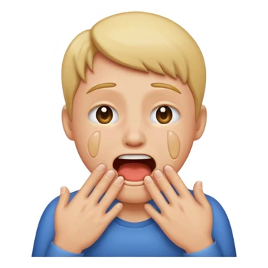 crying laughing choking sticker