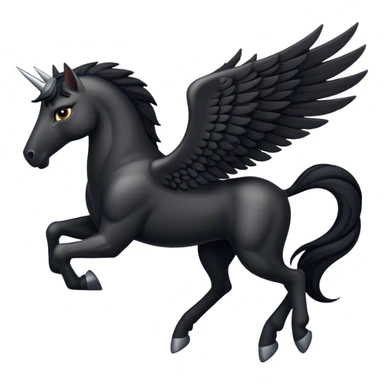Black Pegasus  sticker
