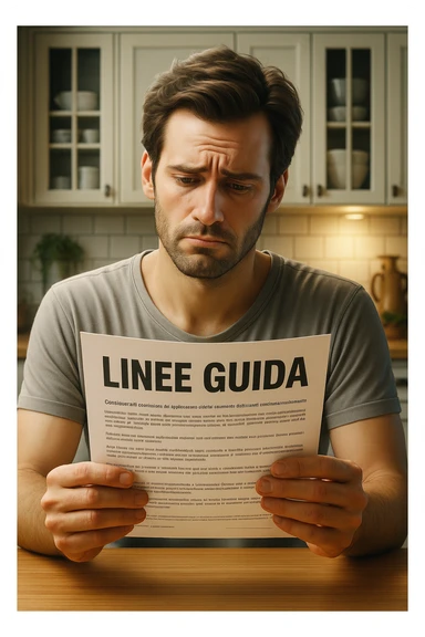 FALLA IDENTICA A QUESTA MA SUL FOGLIO SCRIVI "LINEE GUIDA" IN ITALIANO sticker