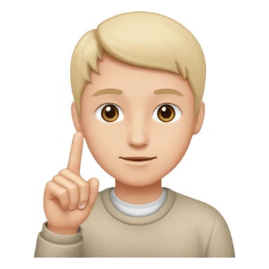 😐 with finger sticker