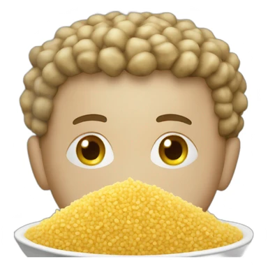 Couscous in dish sticker