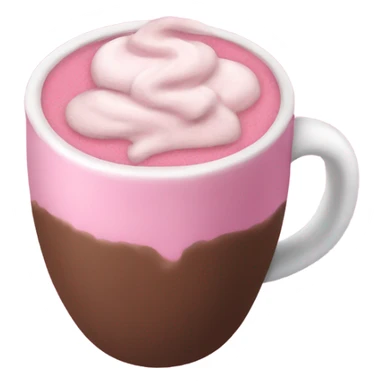 pink hot chocolate sticker