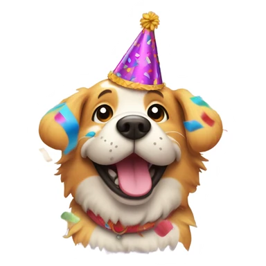 party blob dog sticker