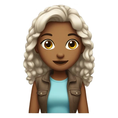 A girl so cute sticker