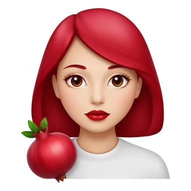 pomegranade lips sticker