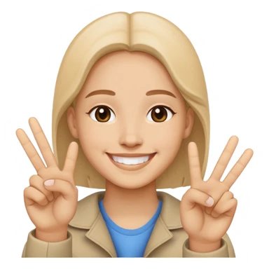 🙂‍↕️✌🏼 sticker