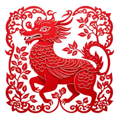 CHINESE PAPER CUTTING sticker