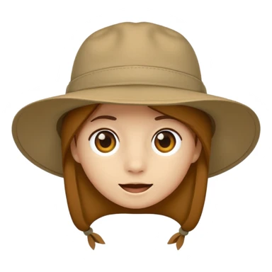just safari hat no head sticker