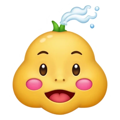 create a smell emoji in the style of iphone sticker