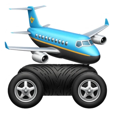 plane touchdown sticker