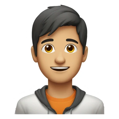 Adolescente moreno con raya en la ceja  izquiizq sticker