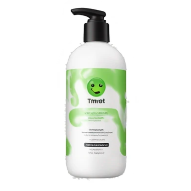 leave-in conditioner bottle with label sticker