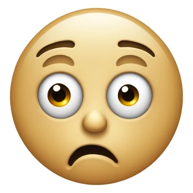 Circle face with one eye twitching sticker