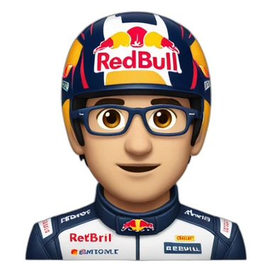 Checo Pérez with redbull formula 1 helmet sticker