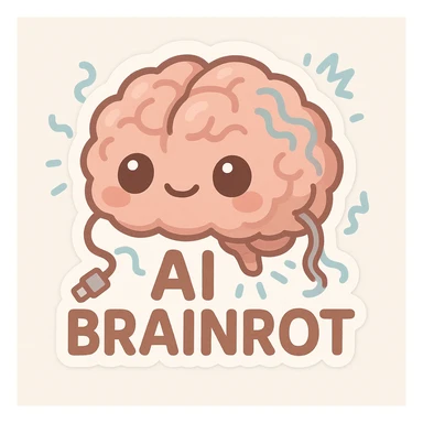 AI brainrot sticker
