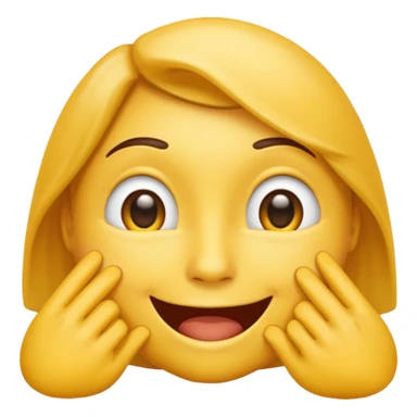 telling a secret yellow emoji sticker