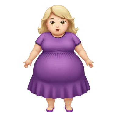 Fat girl farting sticker