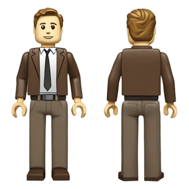 elon musk lego full body sticker