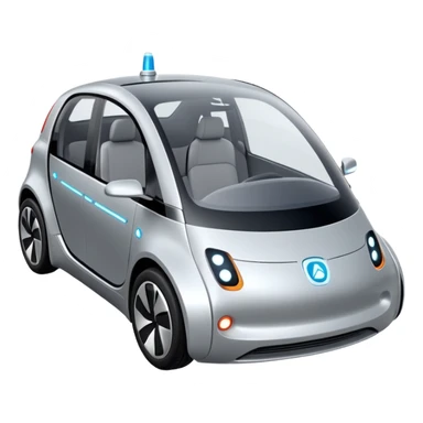 big Modern autonomous electric car sticker